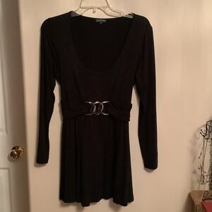 ⭐️Tricotto Black Long Sleeve with Belt